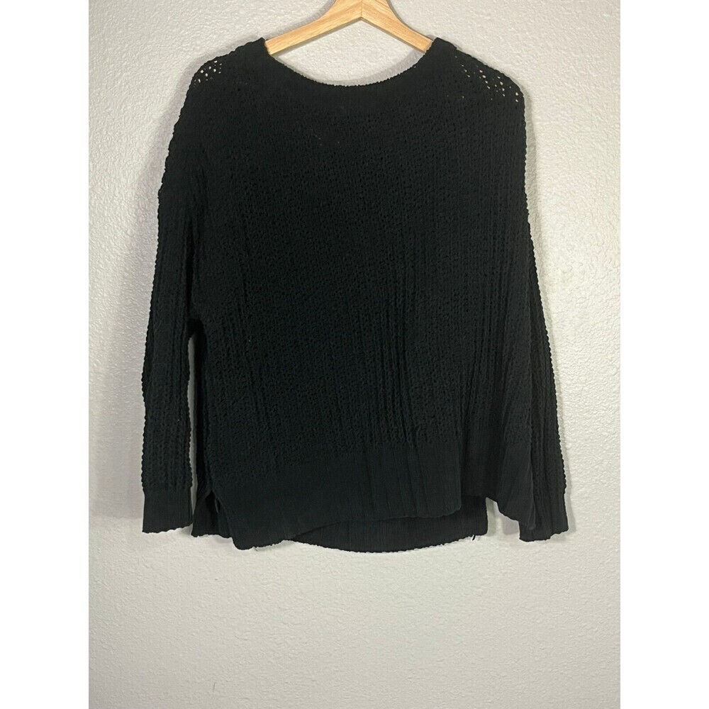 American Eagle Sweater Womens XS Long Sleeve Chunky Knit Black